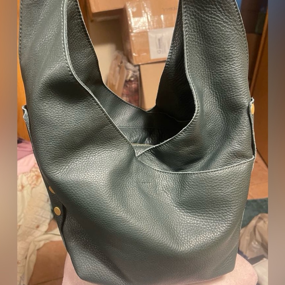 NWT Hammitt Tom Greenroom Shoulder Tote Hobo Bag green